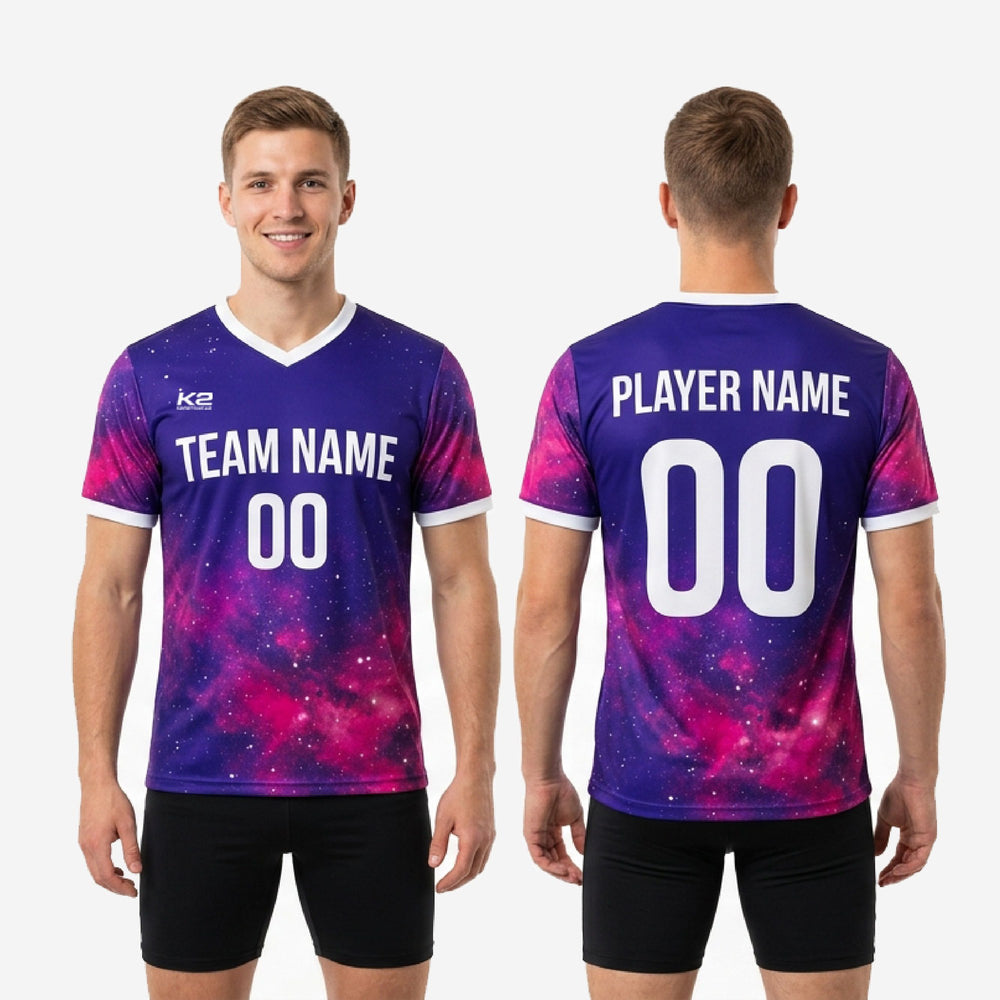 Lightweight Knit Custom Soccer Training Jerseys - Purple