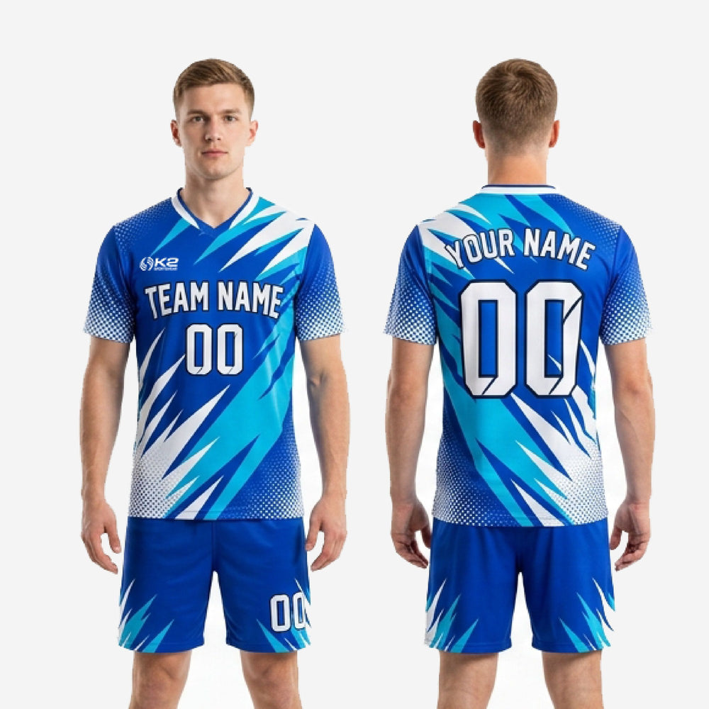 Custom Soccer Uniform Kits for Teams - Royal Blue Kit for Club Leagues