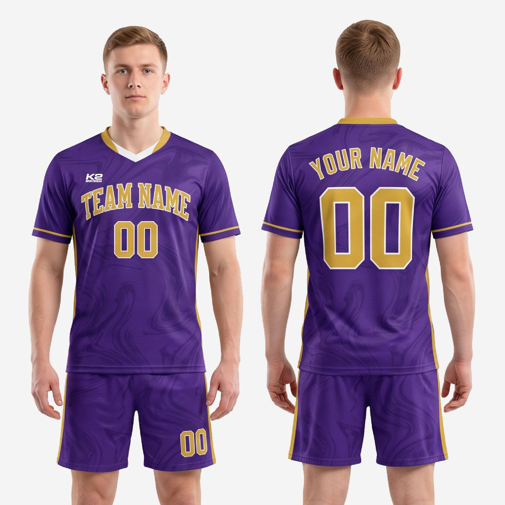 Purple & Gold Soccer Kits | Custom Sublimated Team Uniform