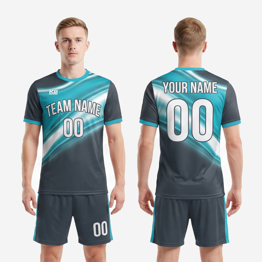 Custom Teal Soccer Uniforms - Teal Kit for Club Leagues