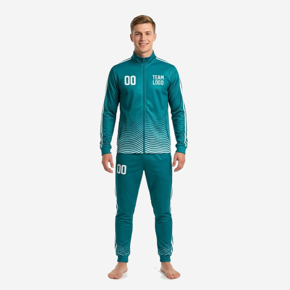 Custom Teal Soccer Tracksuit for Club Squads - Teal Kit