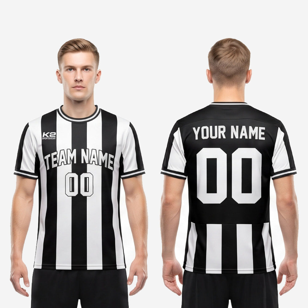 Custom Team Soccer Jerseys with Team Name and Numbers - Black