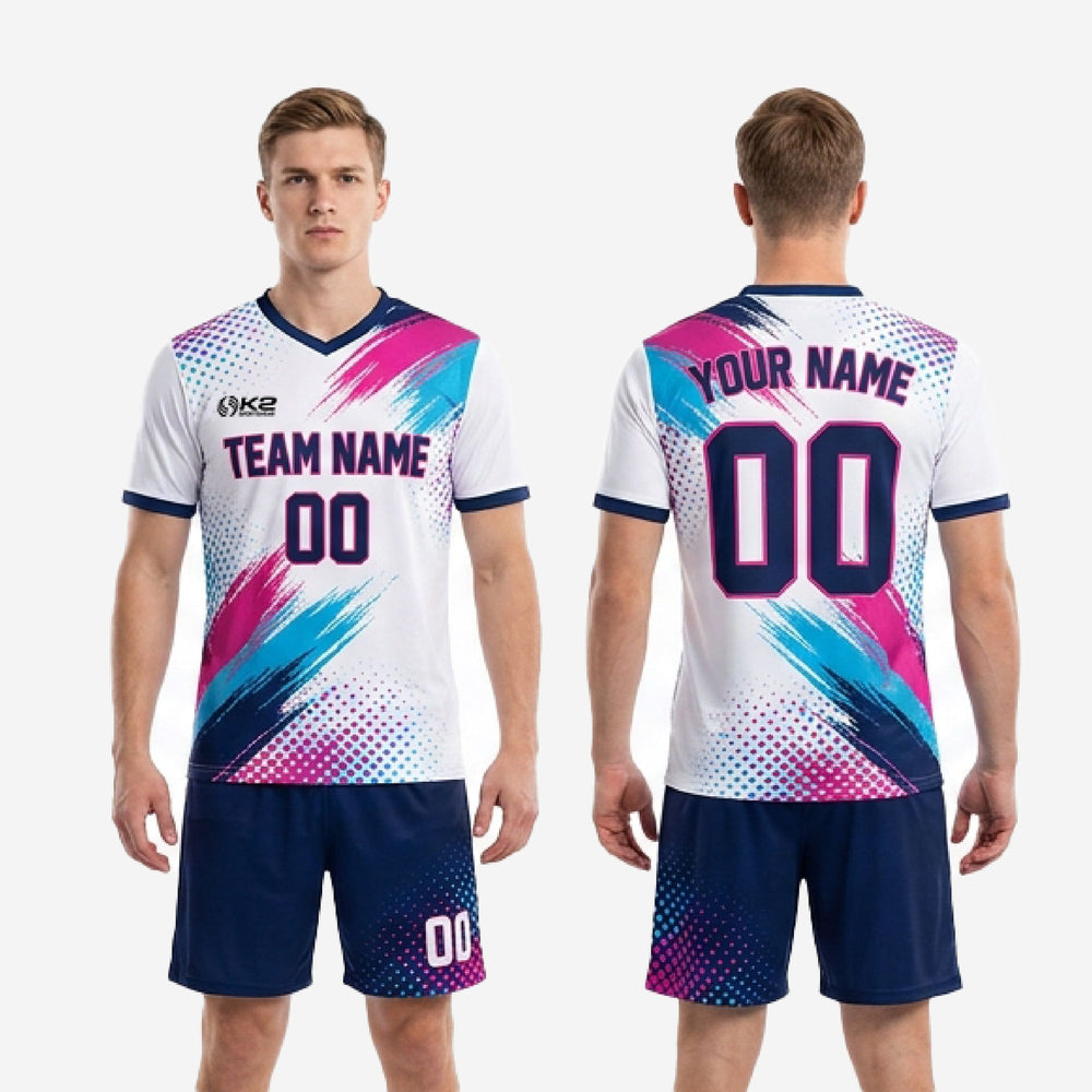 Custom Unique Soccer Uniforms - White Matchday Kit