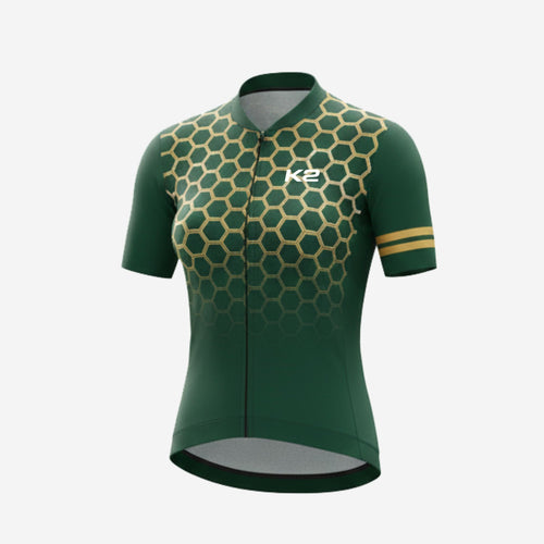 Women's Short Sleeve Cycling Jersey - Custom Sublimated Design