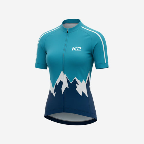 Women's Short Sleeve Cycling Jersey - Custom Sublimated Design