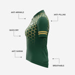 Women's Short Sleeve Cycling Jersey - Custom Sublimated Design