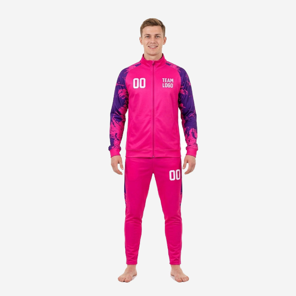 Hot Pink Purple Colorway - Custom Pink Soccer Tracksuit