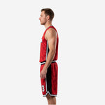 K2 Sportswear red and black sublimated basketball uniform package for teams and clubs