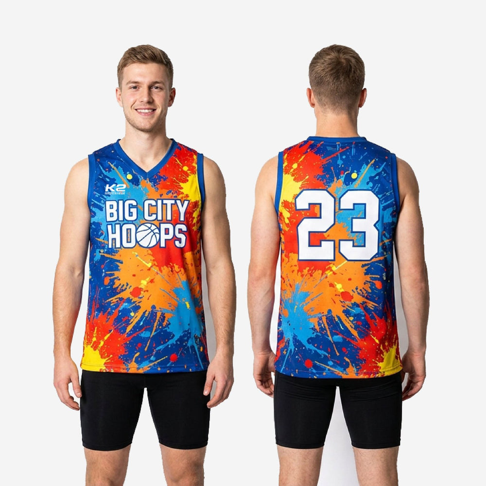 Custom League Basketball Jerseys - Blue Splash Jerseys for the Season