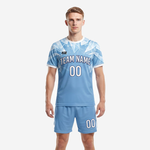 Light Blue White Colorway - Custom Light Blue Soccer Uniform