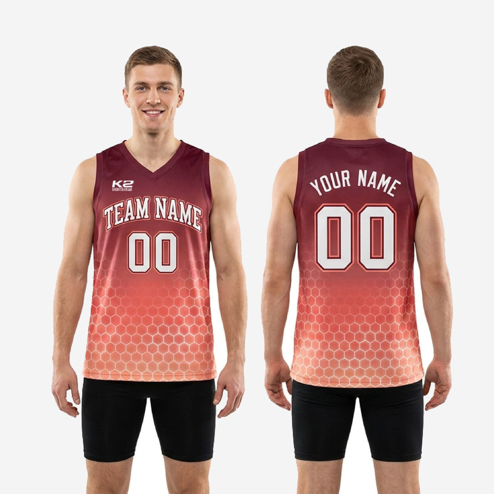 White Trim Custom Basketball Jerseys with Numbers - Maroon