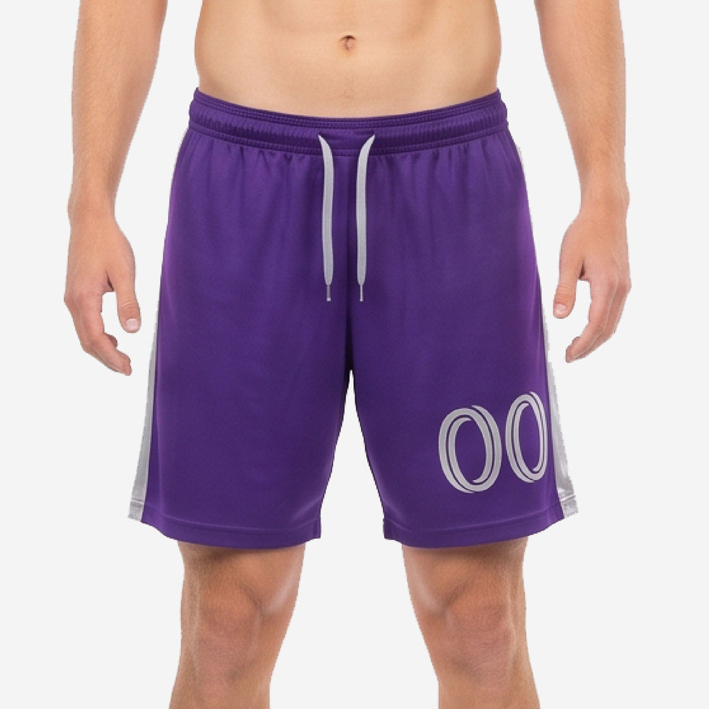 Mens Purple Soccer Shorts - Custom Royal Purple Kit
