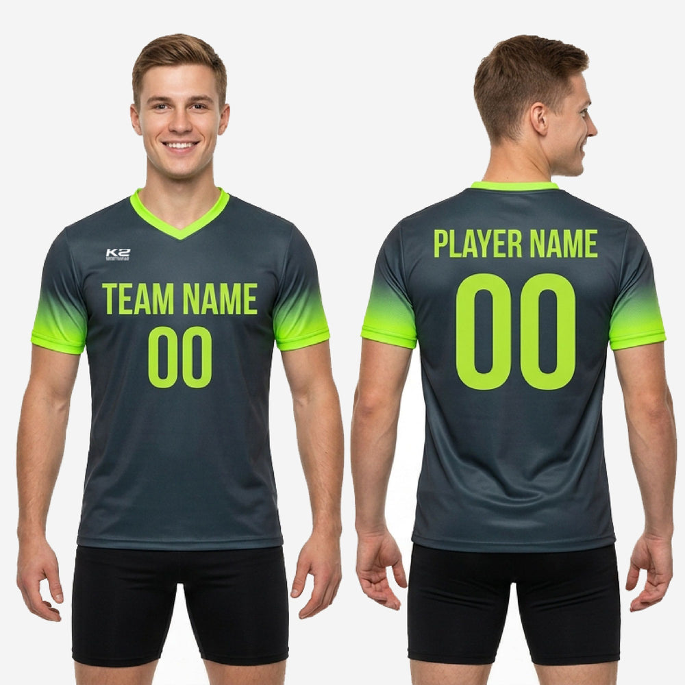 Mens Gradient Custom Mens Soccer Practice Jersey - Graphite