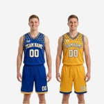 Detail view of the matching basketball shorts gold hem band elastic waistband drawcord and side split hem