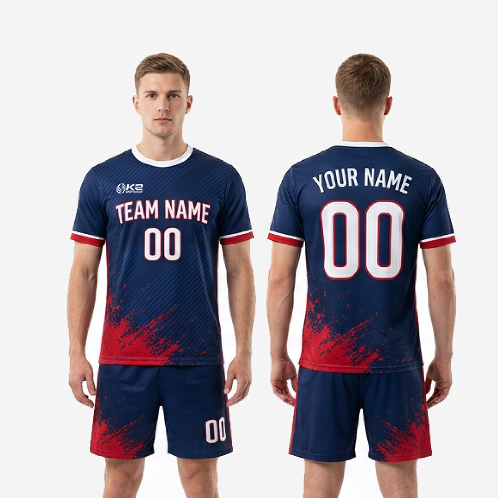 Splash Print Men's Soccer Team Uniforms | Custom Jersey and Shorts
