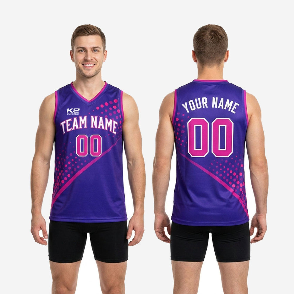 Custom Purple Basketball Jerseys - Purple and Pink Game Day Jersey