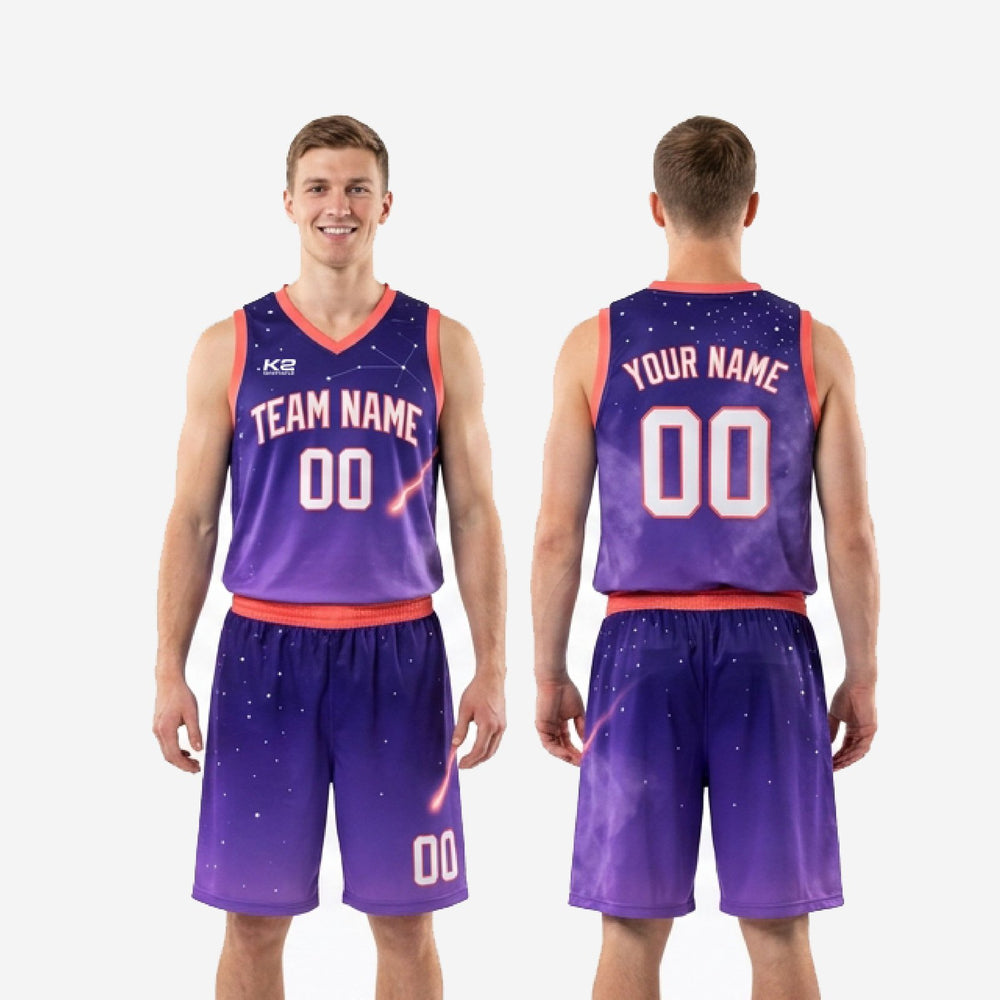 Custom Purple Basketball Uniform - Sized for Mixed Rosters