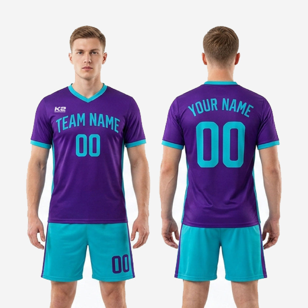 Purple Turquoise Colorway - Custom Purple Soccer Uniforms
