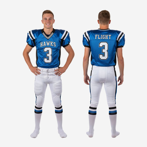 Royal Blue Custom Youth Football Uniform Supplier - Side Panels