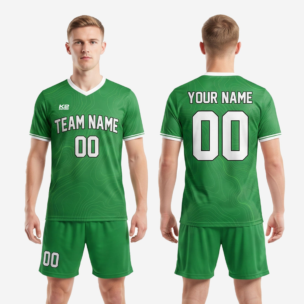 Kelly Green Soccer Uniform Kit | Custom Sublimated Team Set