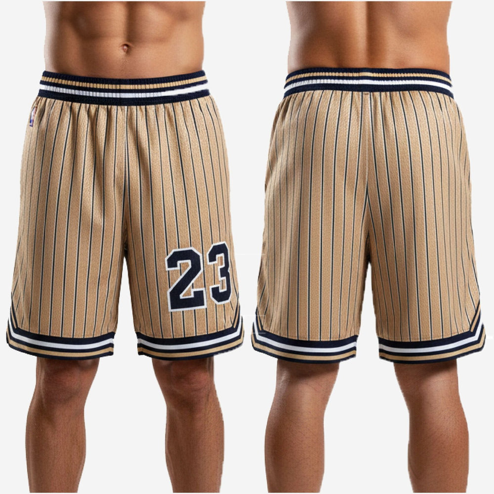 White and Navy Colorway - Custom Blue and White Basketball Shorts