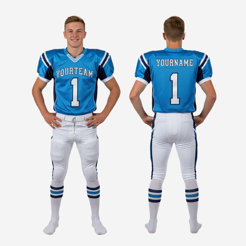 Custom Youth American Football Team Uniforms - Blue, Whole Teams