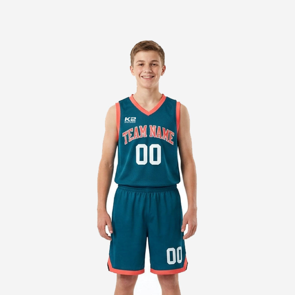 Youth Basketball Uniform Packages - Custom Teal Full-Roster Sets